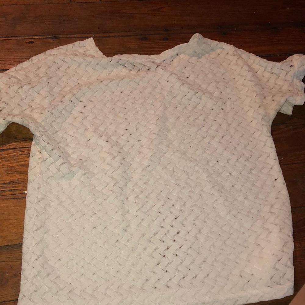 White see through top